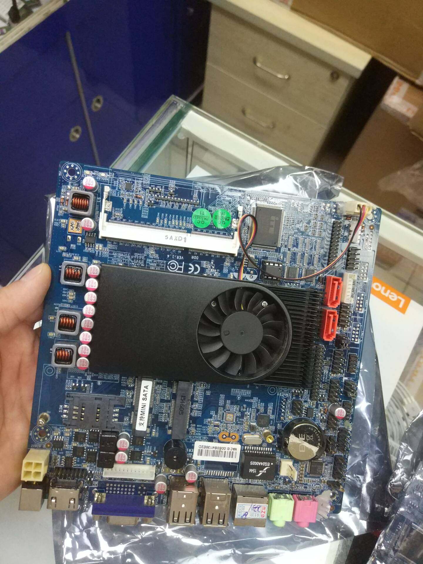 1037u迷你主板工控一体机主板dt1037u-e/1037t-2u2c/itx-m11九成