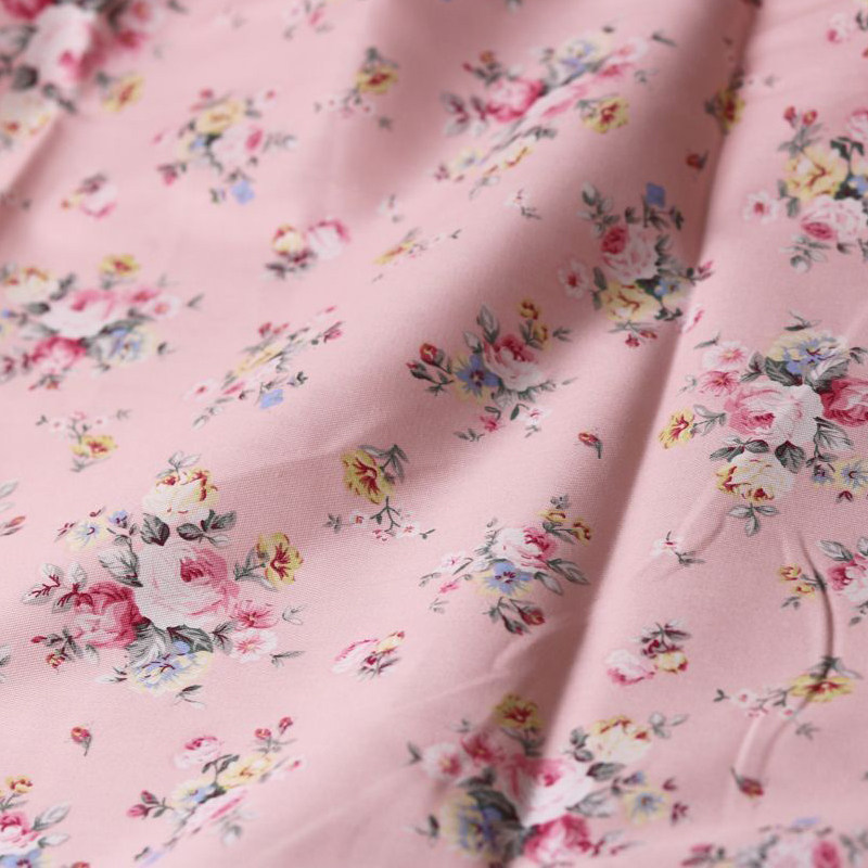 田园碎花纯棉布料床单被套四件套床品面料斜纹宽幅全棉布加工定做