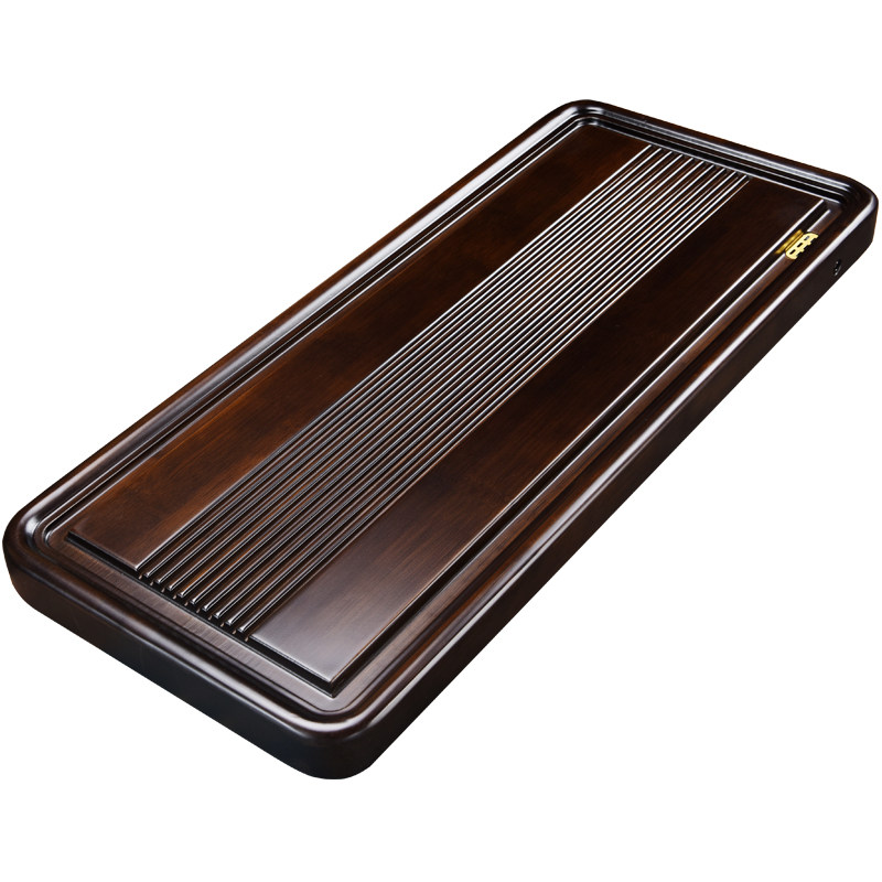 竹檀木茶盘整块实木胡桃色平板茶台茶海简约优等品工艺茶托茶具