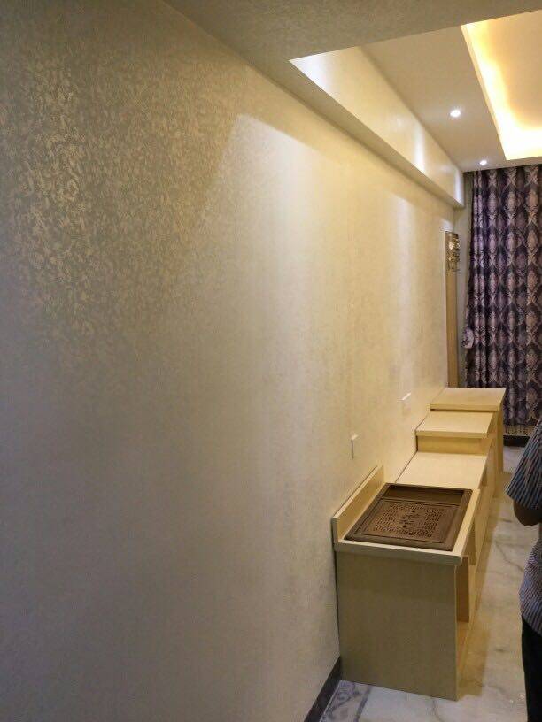 艺术漆三色珠光幻彩漆液体壁纸漆滚花水性室内刷墙面涂料彩色印花