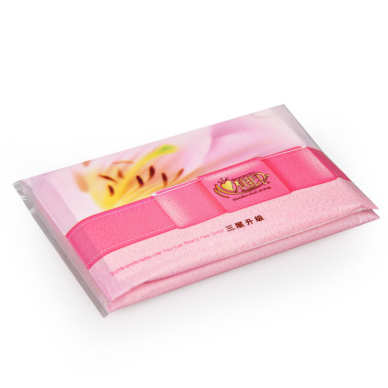 心相印手帕纸小包皮夹式钱夹纸家用荷包纸216包酒店面巾纸餐巾纸