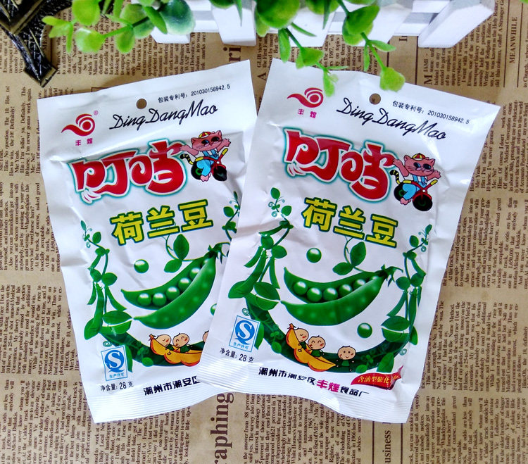 丰煌叮当荷兰豆22g60袋8090童年怀旧香脆零食膨化食品