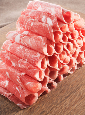 宁夏盐池滩羊羔羊肉片5斤装火锅卷