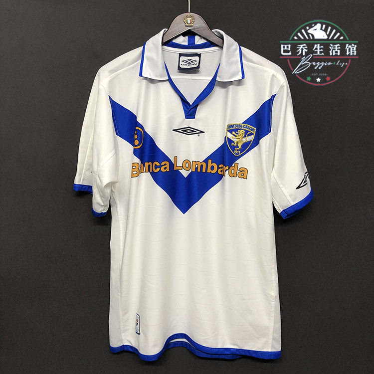 20032004布雷西亚意甲经典足球球衣队服球员巴乔足球服