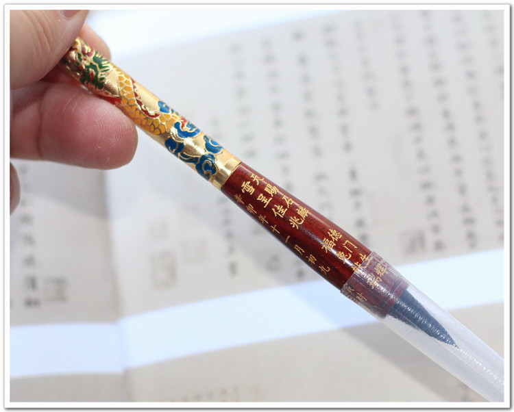 吉祥童子宝宝满月理发收藏制作宝胎毛笔纪念品胎毛笔