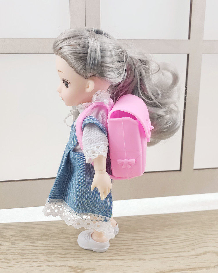 尚美芭比娃娃16厘米3d真眼关节换装bid8萝莉娃娃娃娃