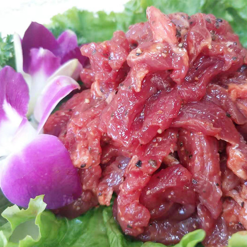 牛肉韩式方便菜披萨便菜半成品冷冻烤黑肉店烤肉生牛肉
