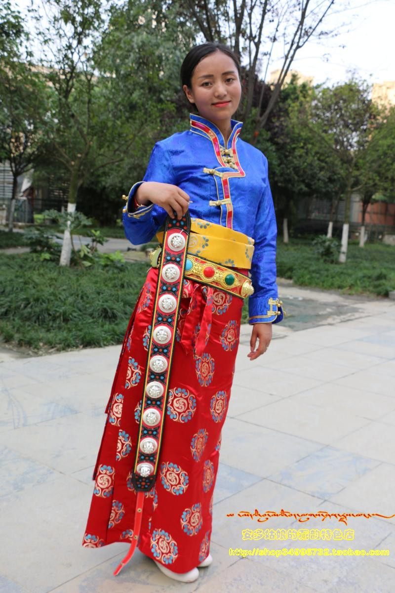 安多姑娘推荐西藏藏族藏式藏饰搭配服藏装藏腰带