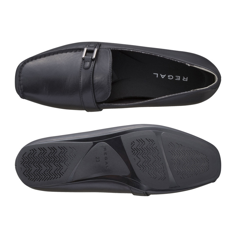 regal格日系低纯色懒人一脚脚蹬真皮女鞋休闲单鞋