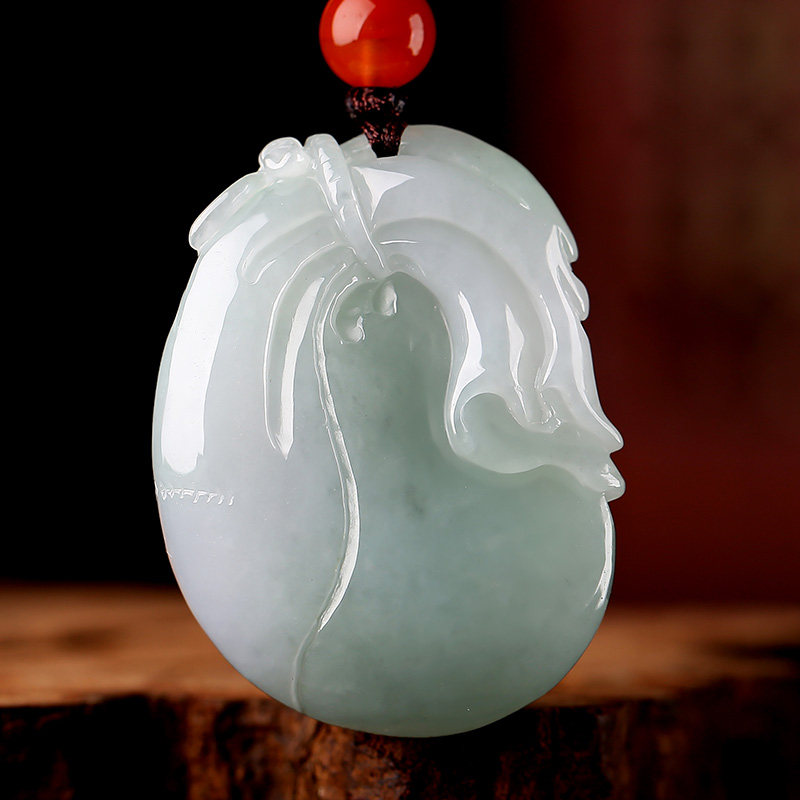 大师孤品祥祯天然翡翠糯种俏阳钱袋吊坠徐炼求颈饰