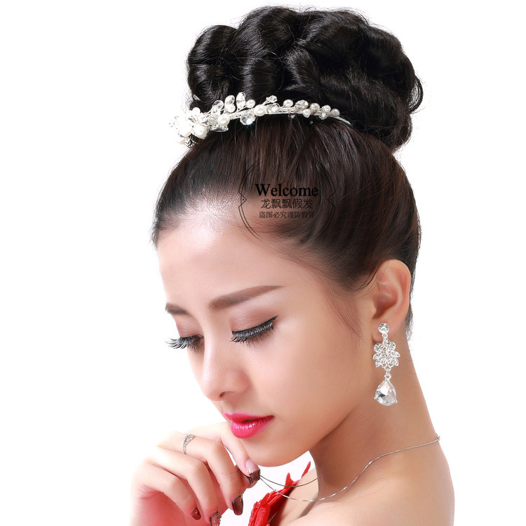 首发新品结婚新娘丸子盘发发包假发头花韩版发包