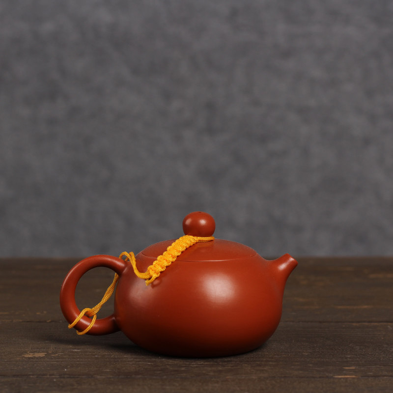 潮州朱泥手拉壶全纯手工名家茶壶西施正品原矿茶壶