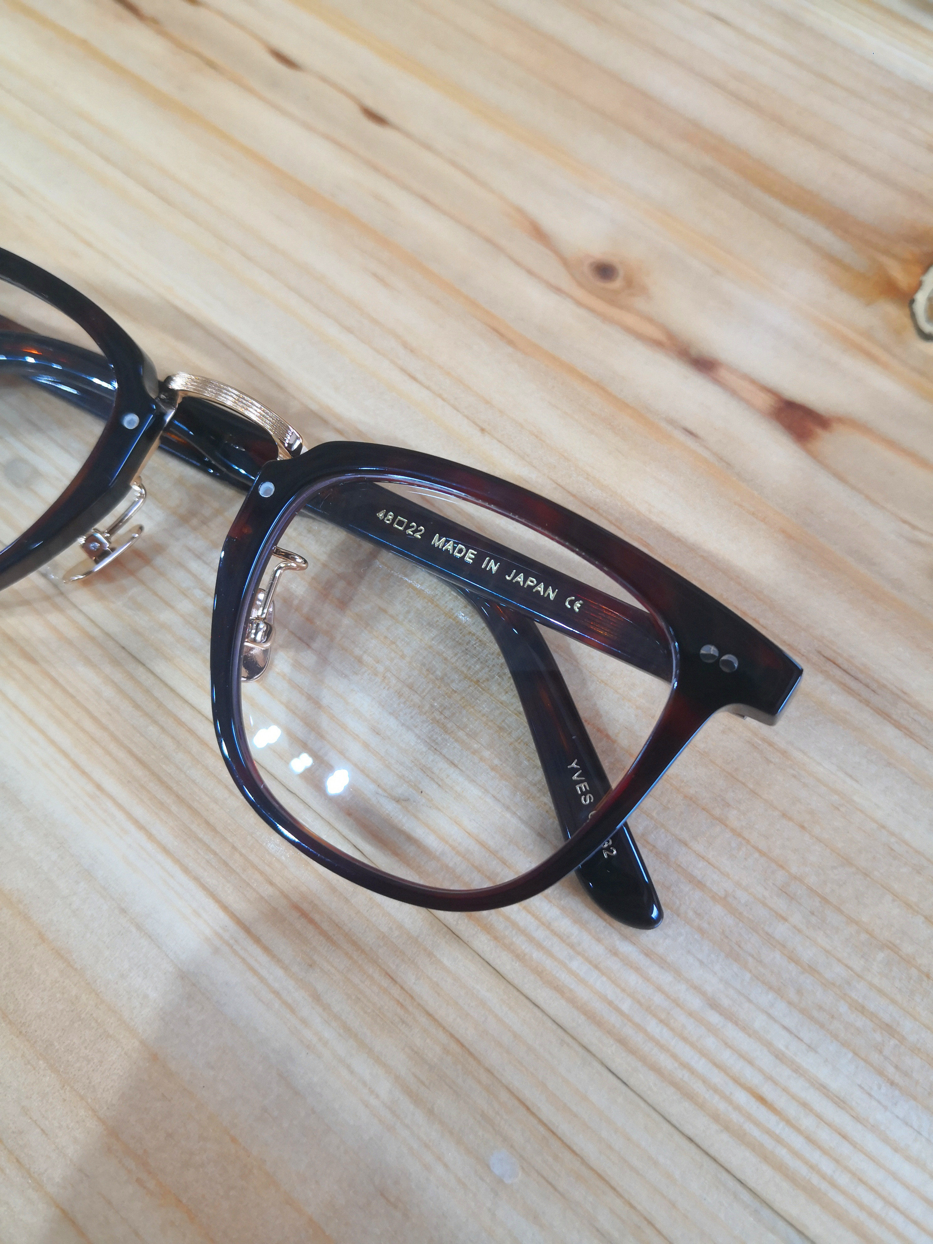 yves stacy 复古文艺大脸日本手工板材眼镜架 眼镜yp 余文乐同款 - 痕