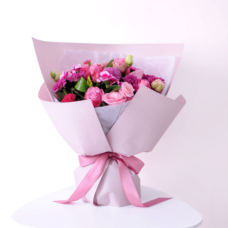 包装纸高级新款艺术立体压纹鲜花材料花束用品花艺包装纸