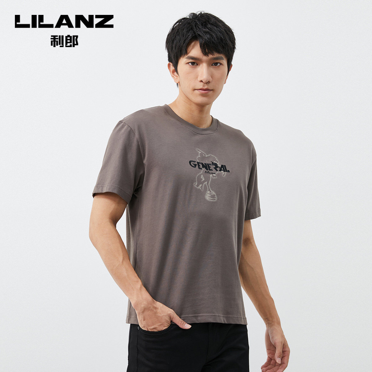 商场同款利郎官方ip联名休闲短袖2023夏季t恤