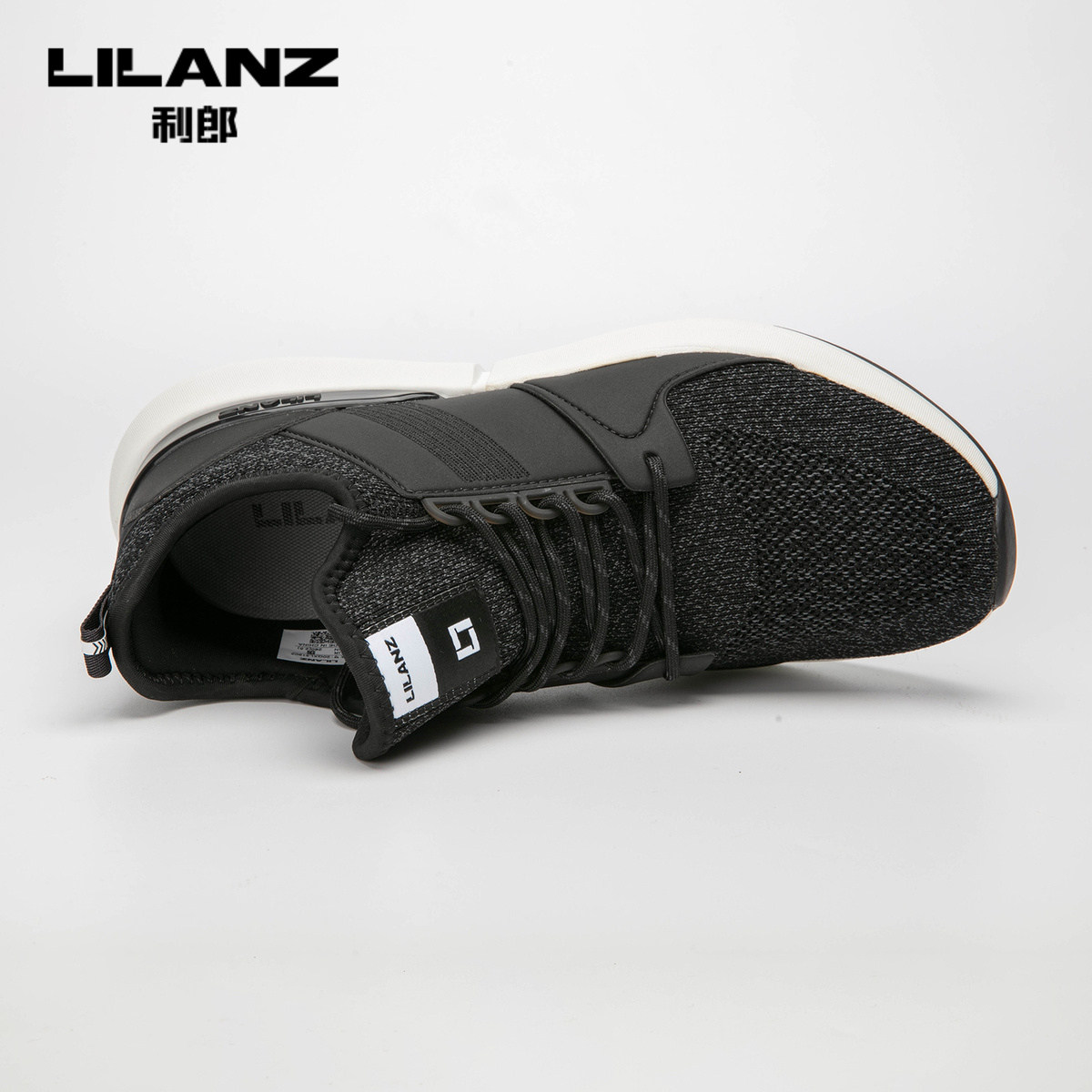 休闲鞋利郎官方织物一脚脚蹬飞织鞋面春秋秋季时尚休闲鞋