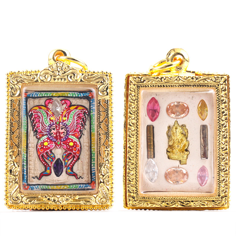 15年老店泰国佛牌蝴蝶牌古巴吉士士纳2558年项链泰国特色