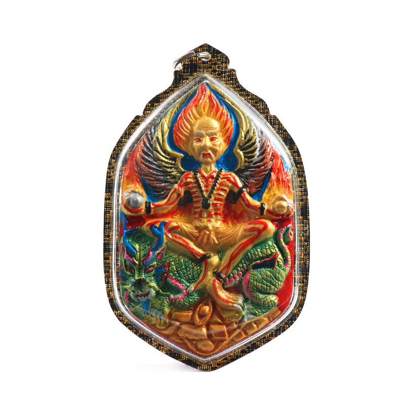 泰国佛牌阿赞帝虎头鲁氏普该娇普盖娇大富嗡爷爷亚克力壳项链吊坠