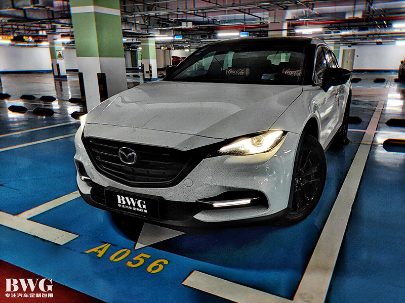 马自达cx-418款改20款大包包围cx4前杠蜂窝中网汽车包围