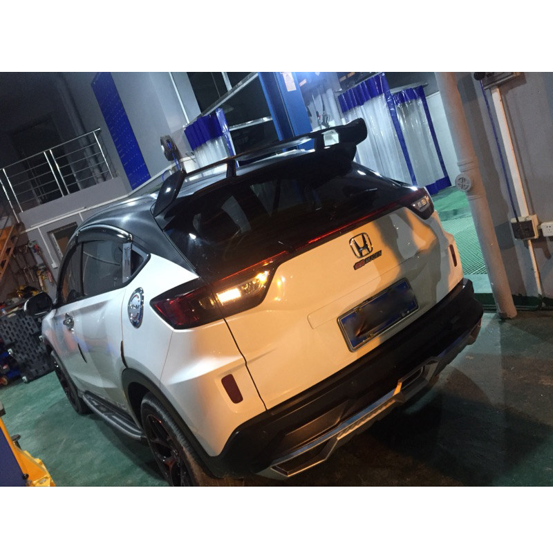 尾翼vezelhrv碳纤维顶翼xrv缤智改装讴歌cdx尾翼