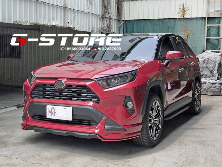 适用于2020款丰田rav4改装大小包围荣放专用前唇汽车包围