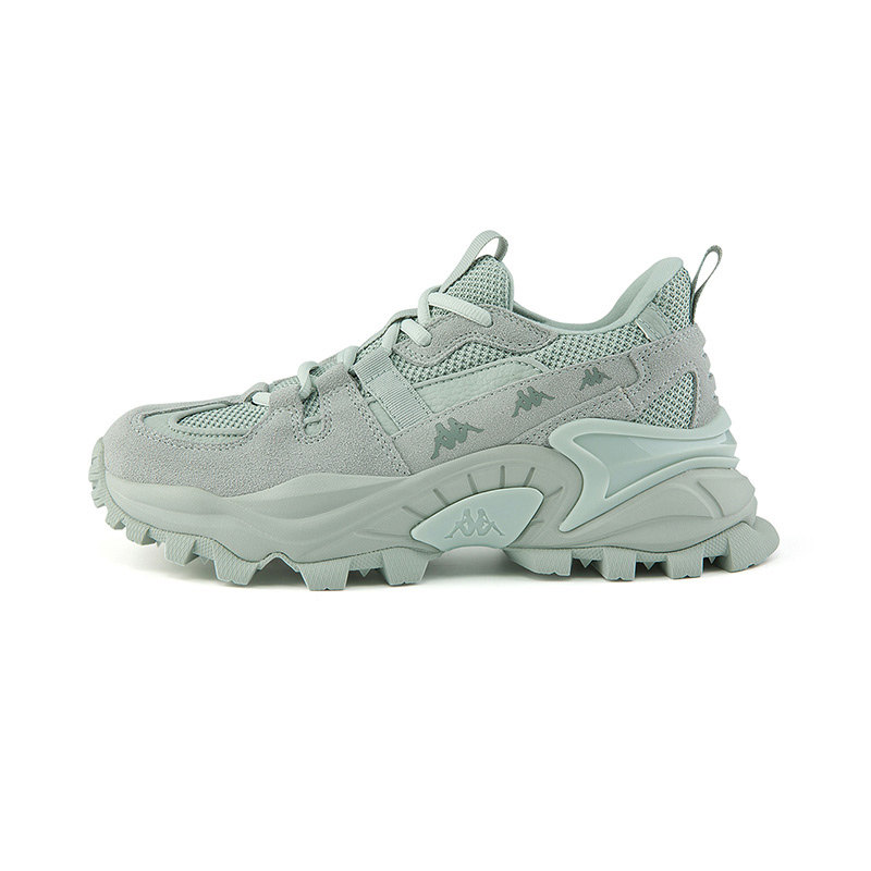 kappa卡帕背靠背新品女鞋厚底低帮老爹复古跑鞋跑步鞋