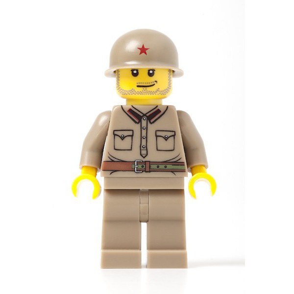 moc人仔二战苏军士兵军官北京现货塑料拼装塑料积木