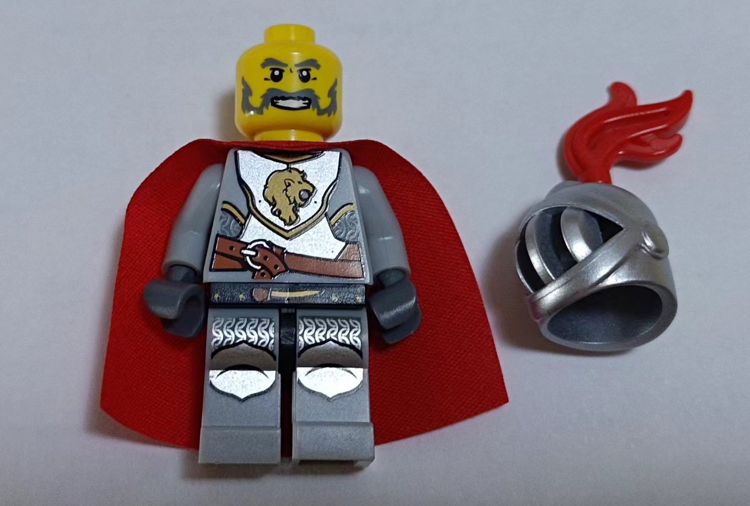 lego乐高cas459人仔红狮骑士披风塑料拼装积木塑料积木