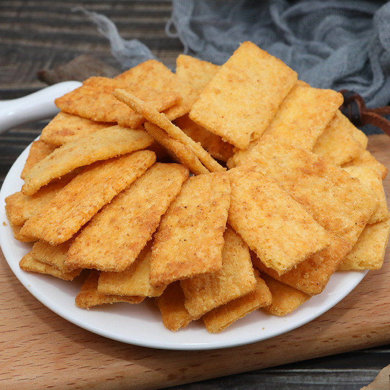 迷酥吊炉锅巴500g椒香牛排休闲零食膨化食品