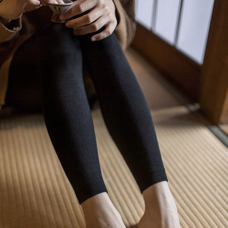 靴下物300d中厚连裤袜子女春秋平纹微压显瘦哑光美腿袜九分打底袜
