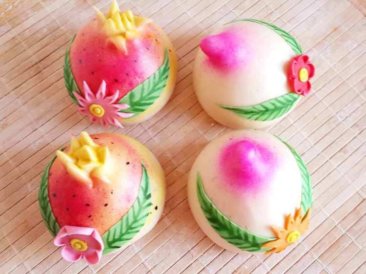 胶东面塑烟台喜庆花馒头手工定做喜饽饽结婚生子孩子满月百岁长岁