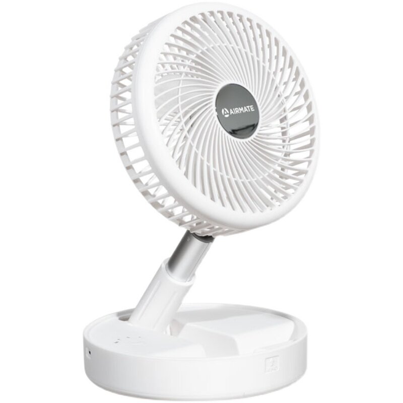 艾美特无线伸缩折叠多功能充电风扇家用落地桌面usb风扇