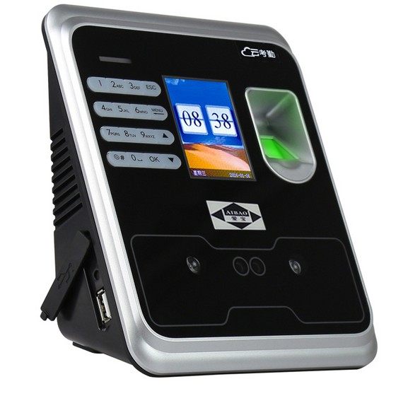 正品爱宝p998人脸指纹一体考勤机打卡签到机面部考勤门禁