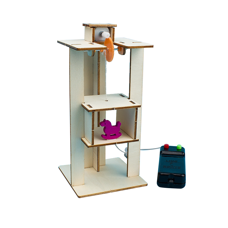 遥控升降电梯手工diy科技制作setam创客机器人科学实验