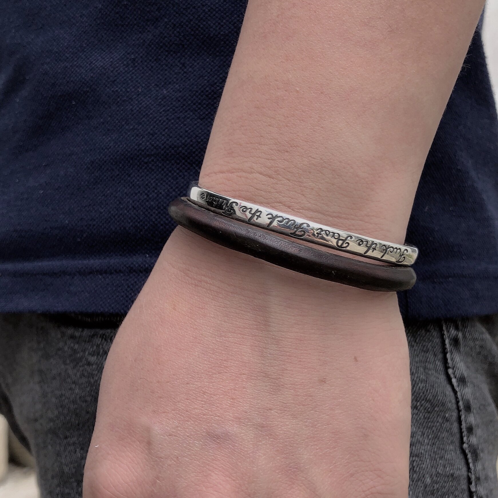 高桥undercover高桥吾郎风格手镯男潮情侣纯银镯子子女手镯