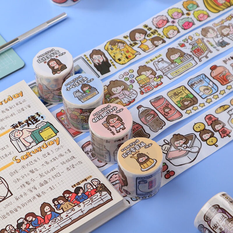 木子李新品第五胶带全套第六弹手账贴素材可爱贴纸