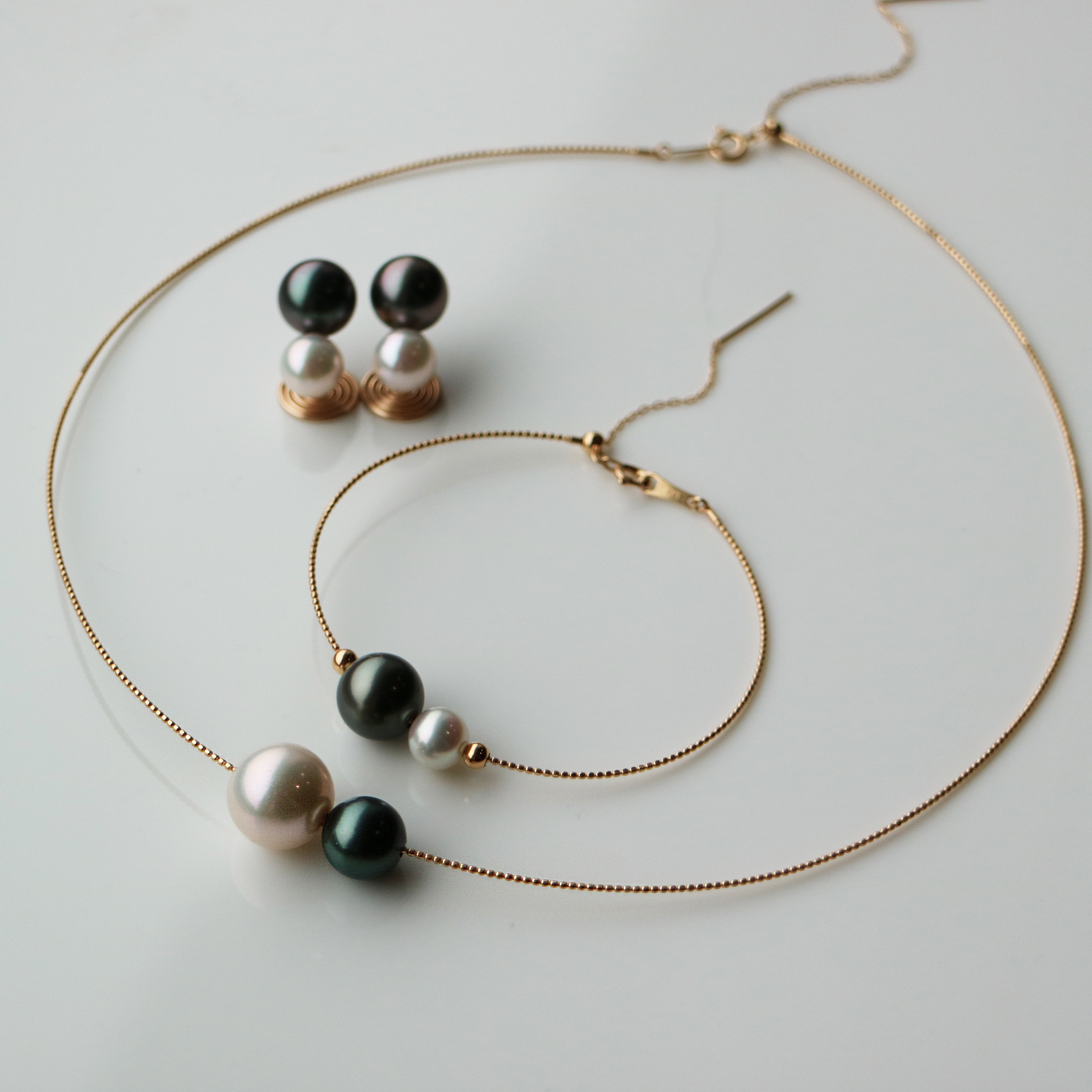 18k金海水海水珍珠高端品质项圈cc饰珈可调项链