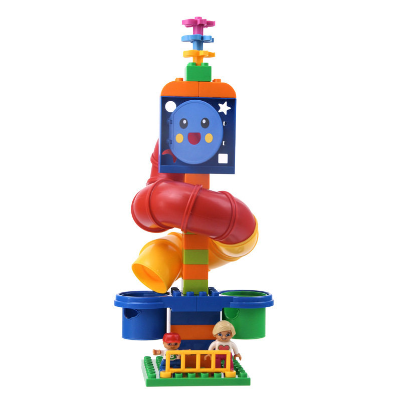 兼容乐高9076颗粒管道游戏积木幼儿建构kj012中性塑料积木