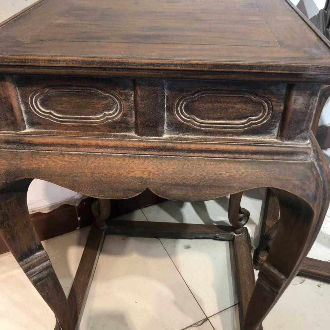 明代古典老家家具古董木器收藏黄花梨花架一对佛珠