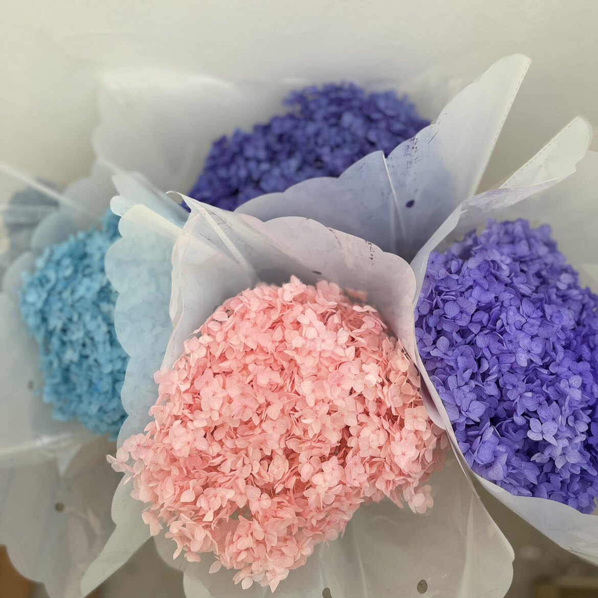 云朵绣球花束长枝干花永生花家居装饰品艺术插花干花