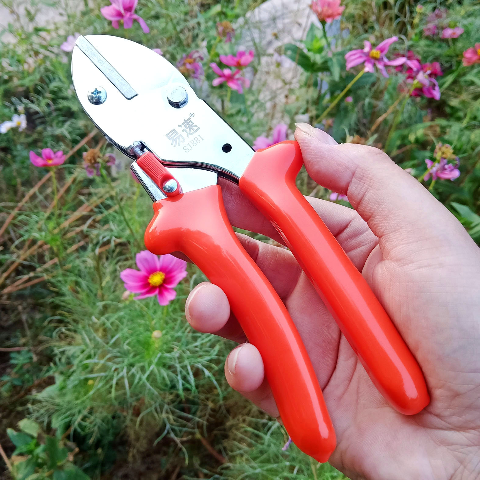 易速修枝剪sj881省力修枝剪果树剪刀葡萄枝剪苗木花枝剪园艺剪刀