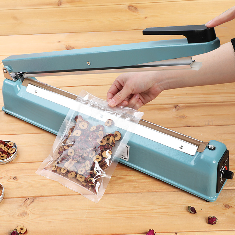 js400型40cm包装手压式封口机商用小型茶叶密封包装机热熔食品热缩