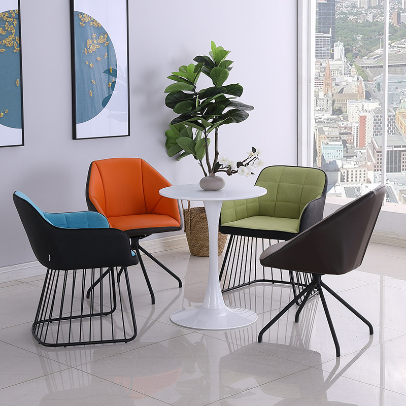洽谈桌椅组合80cm时尚工业风门门店商务接待休闲椅