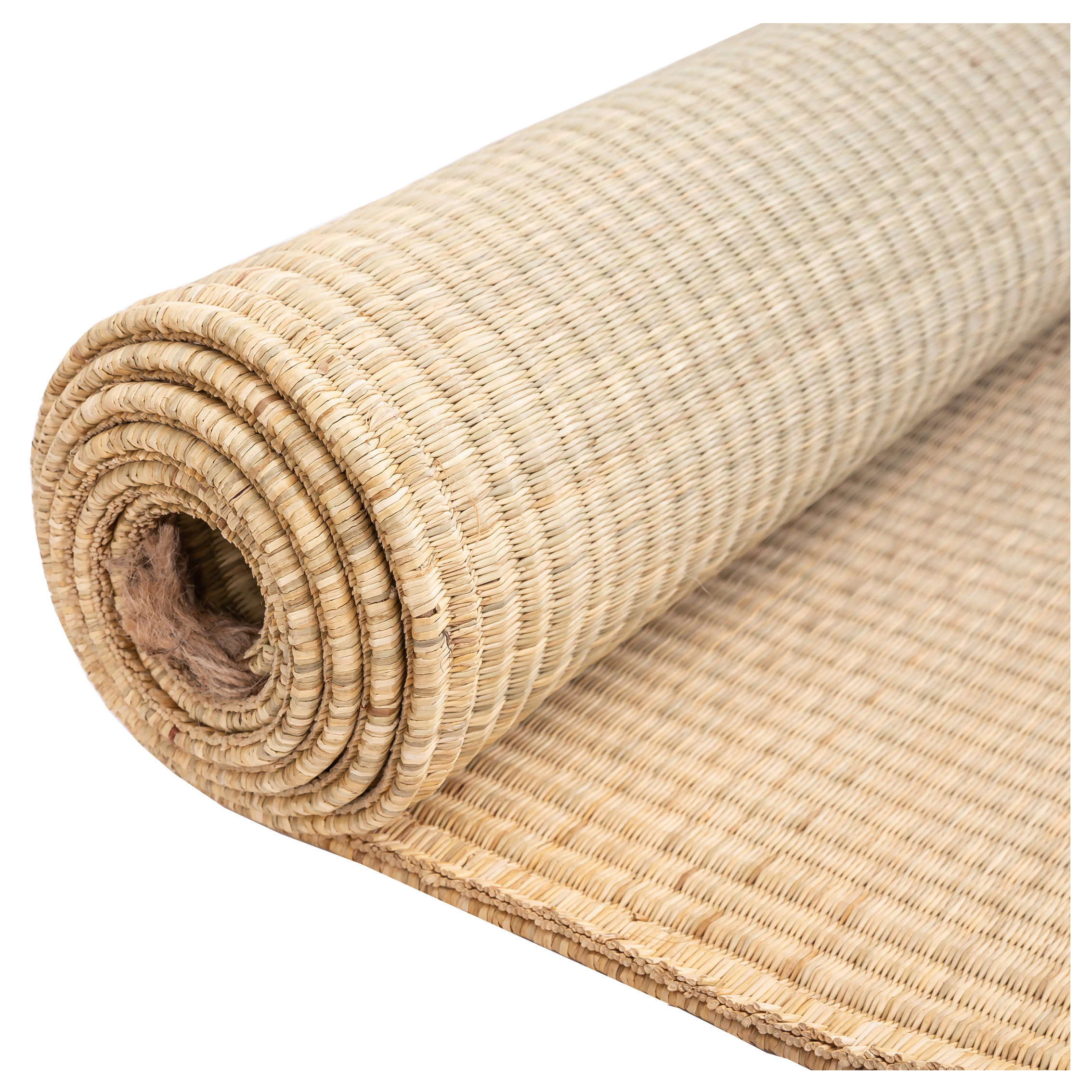 草席双人床天然蔺草折叠夏季凉席席子15米学生凉席