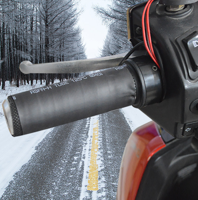 踏板车把把套防水冬季摩托车把手电热发热调温手把