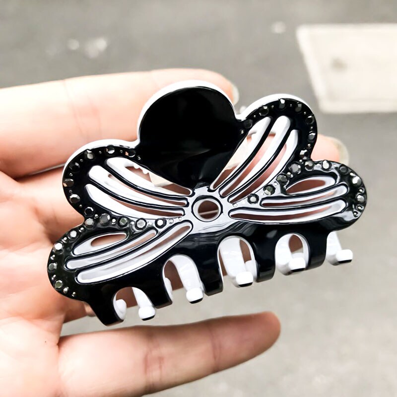 韩国简约发饰发抓夹中号蝴蝶发卡卡子水钻发夹发饰