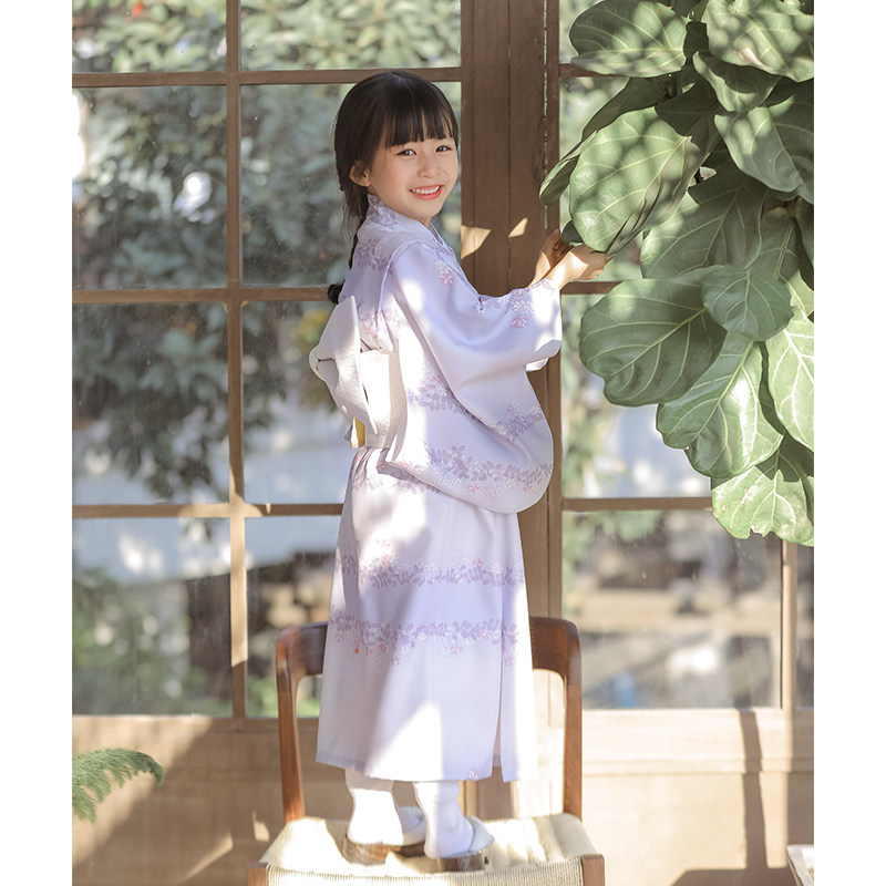 桔子点点日本儿童和服日式浴衣女童连衣裙演出服儿童演出服