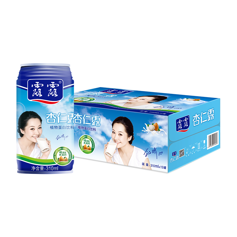 承德露露杏仁露大容量310ml15罐植物蛋白饮料露露