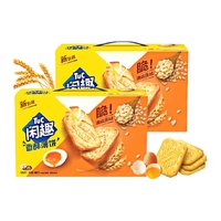 闲趣清咸薄脆原味韧性饼干900g*2箱