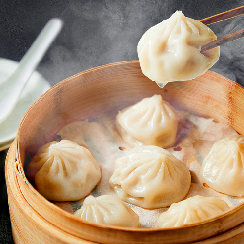 直播推荐三全上海灌汤小笼包450g小笼汤包18只鲜肉夜包子早餐